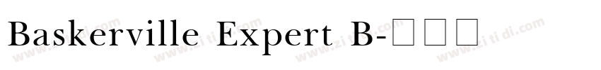 Baskerville Expert B字体转换
